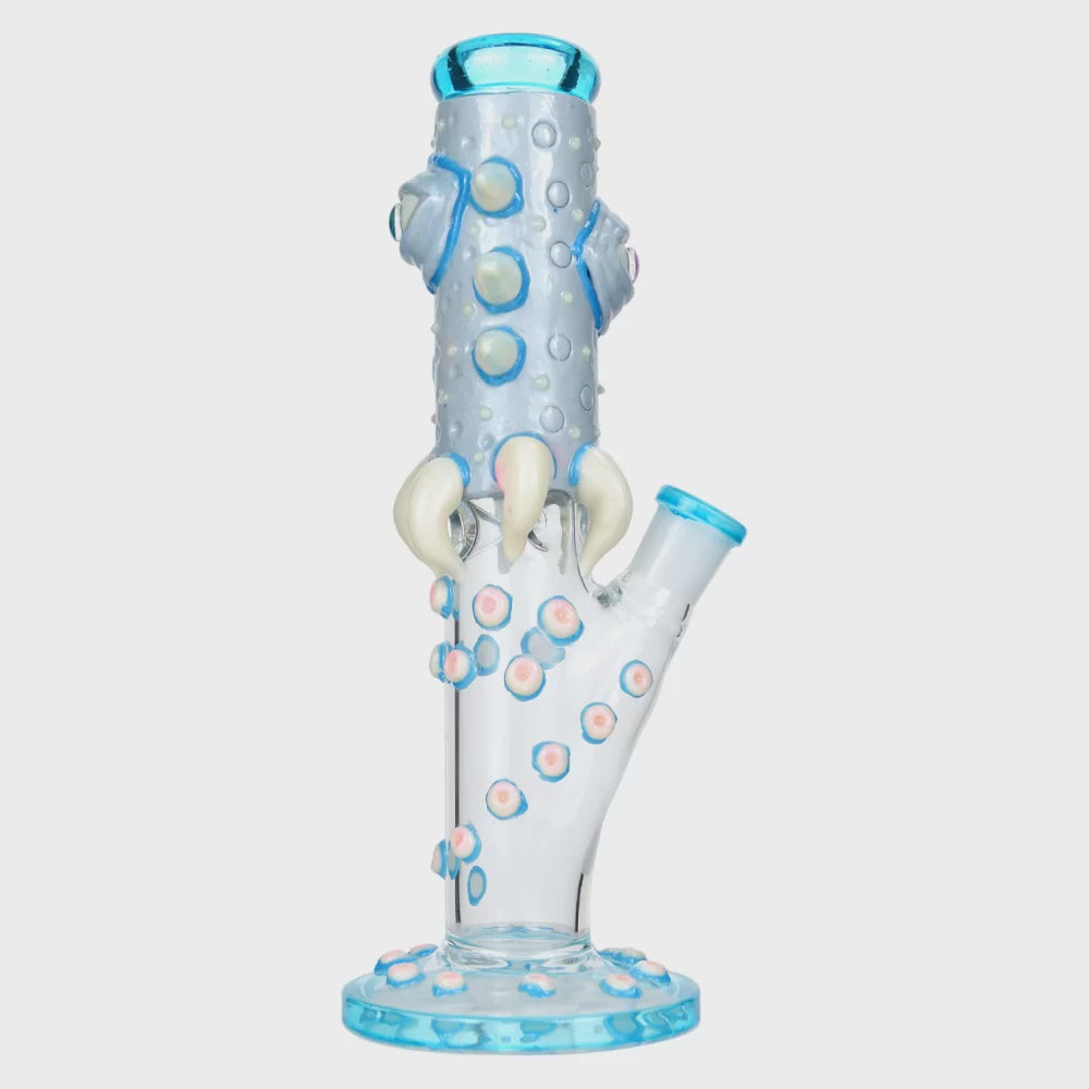 10" Spooky Sucker Straight Bong (Glow in the Dark)