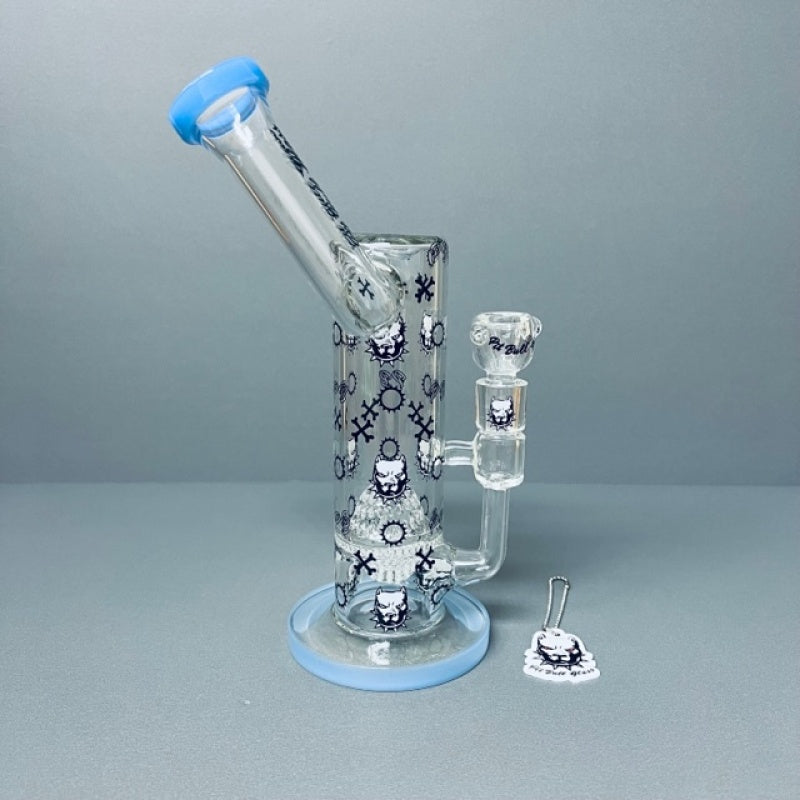 10" Pit Bull Waterpipe Luxe Series with Crystal Cut Egg Showerhead