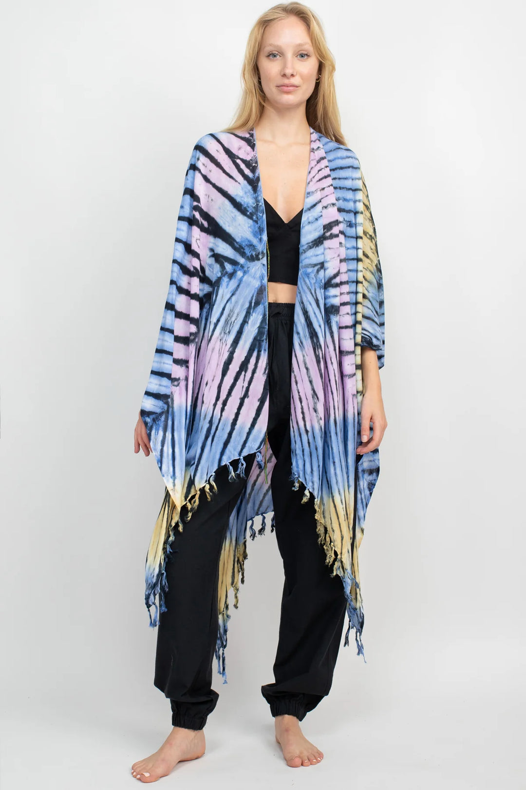 Diamond Tie Dye Kimono