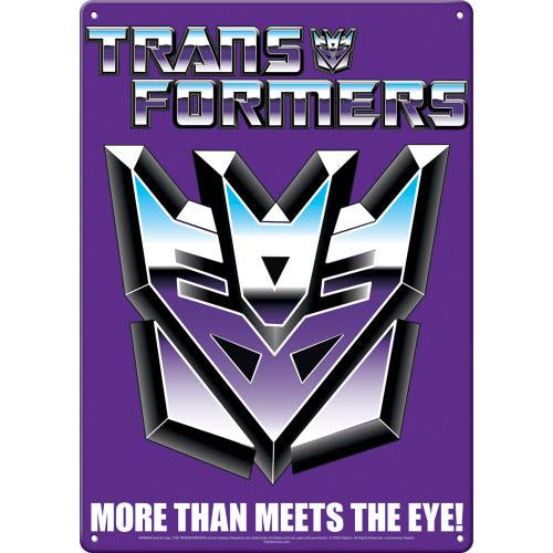 Transformers Decepticon Metal Sign (11.5" x 8.25")