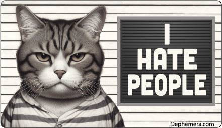 I Hate People Sticker