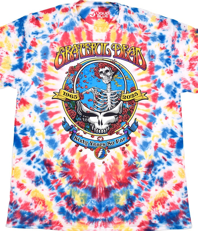 Grateful Dead 60th Anniversary Tie Dye T-Shirt
