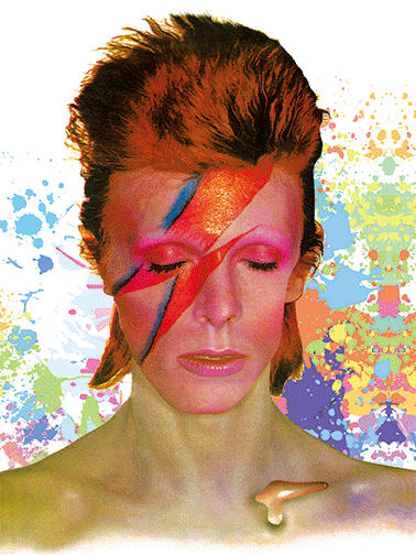 3D Poster- Bowie Aladdin Sane