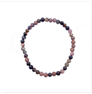 Oceanic - Rhodonite Gemstone Beaded Bracelet