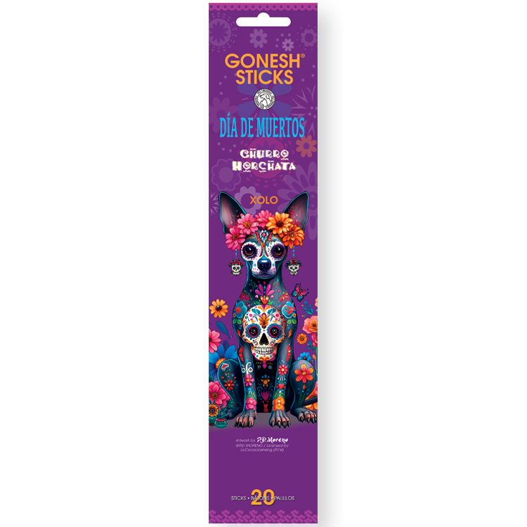 Gonesh - Dia De Muertos "Churro Horchata" Pet Friendly Incense Sticks  20ct