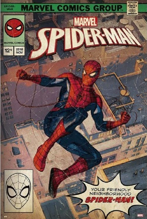 Spider Man Comic Book Cover Poster