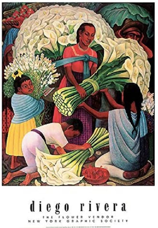 Diego Rivera Flower Vendor Poster