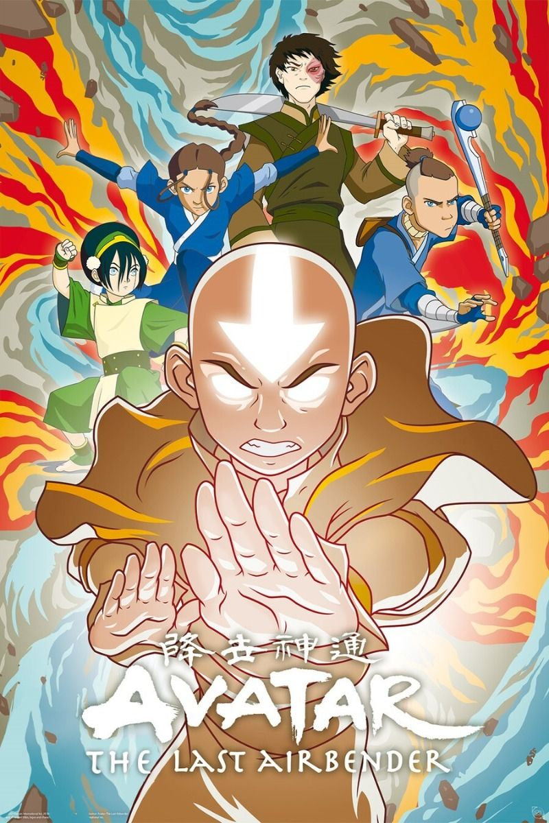 Avatar Last Airbender Elements Poster