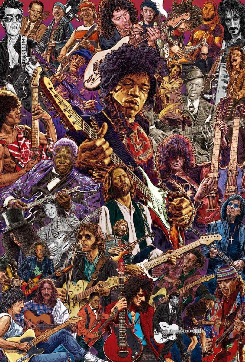 Legendary Guitarists Poster