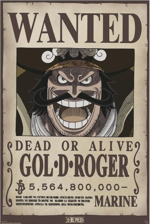 One Piece - Wanted Gol D Roger