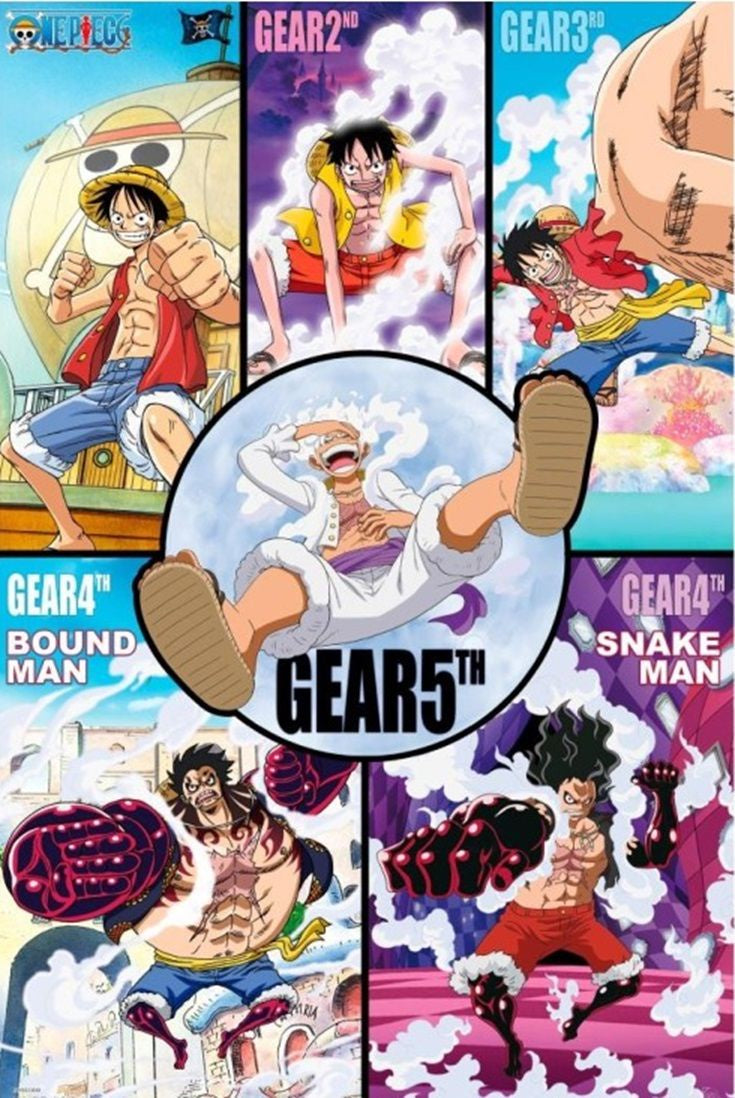 One Piece Gear History Poster