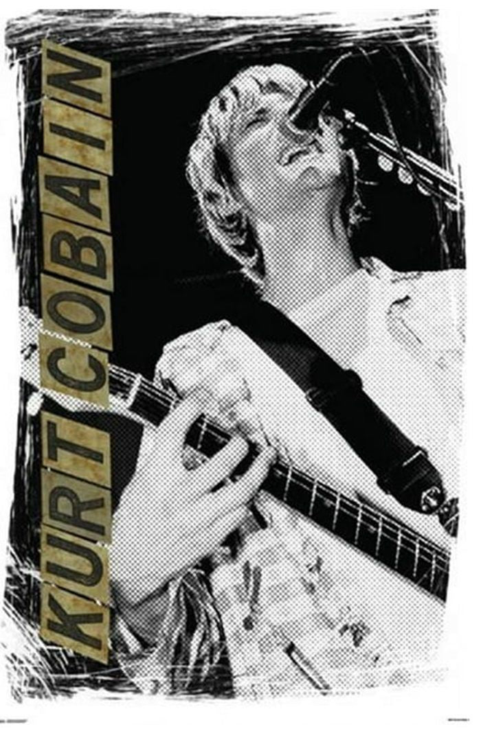 Kurt Cobain Live Poster PE