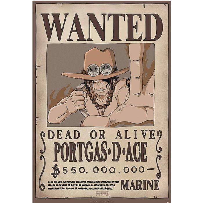 One Piece - Wanted Ace Poster