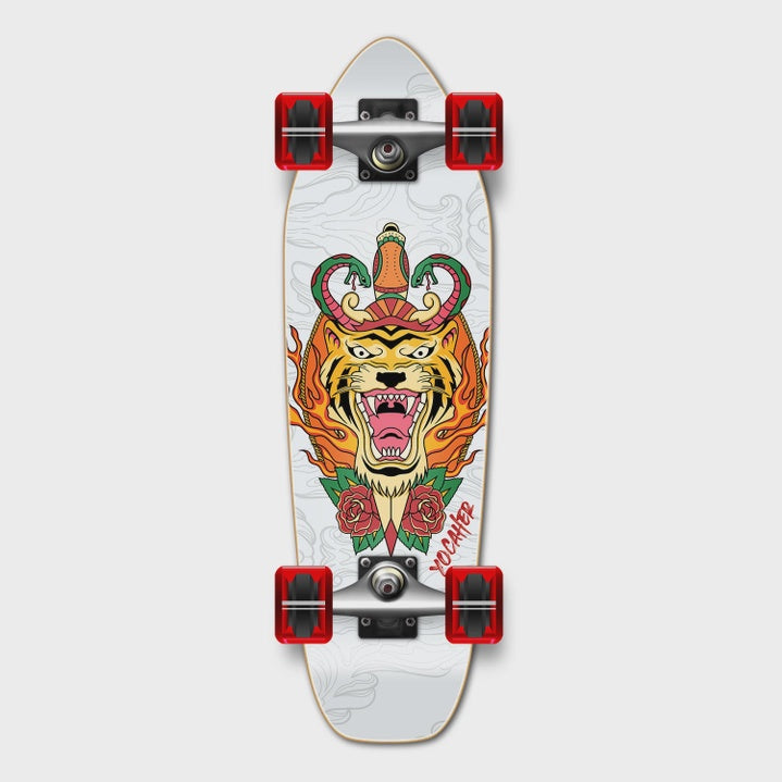 Yocaher Graphic Complete Mini Cruiser Skateboard Longboard