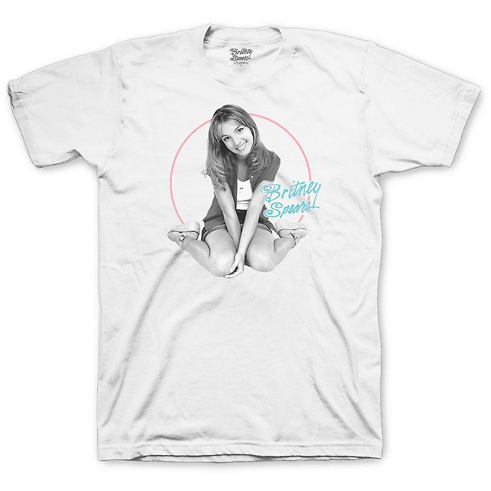 Britney Spears Classic Circle Unisex White T-Shirt