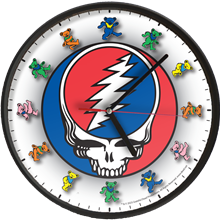 Steal Your Face with Dancing Bears 10" Analog Wall Clock