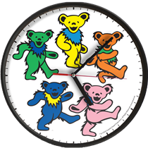 Five Dancing Bear 10" Analog Wall Clock