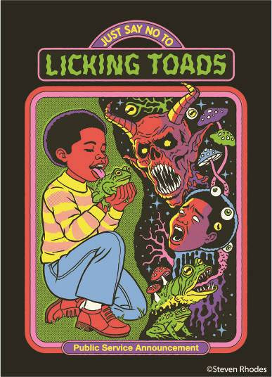 Just Say No To Licking Toads Magnet