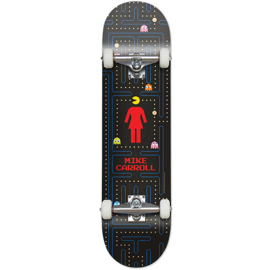 Girl Carroll Pac-Man Complete Skateboard 7.75"