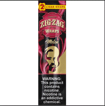 Zig Zag Tobacco Wraps 2pk - Melon