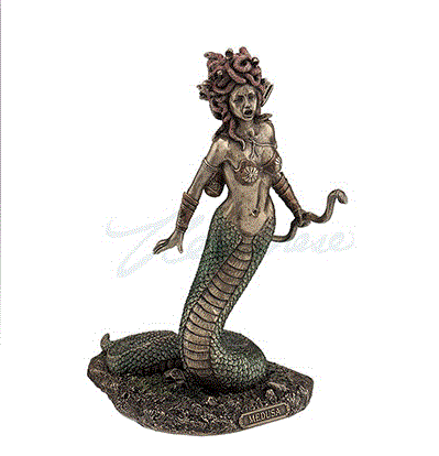 Unicorn Studio - Medusa Greek Gorgon Holding Bow Statue