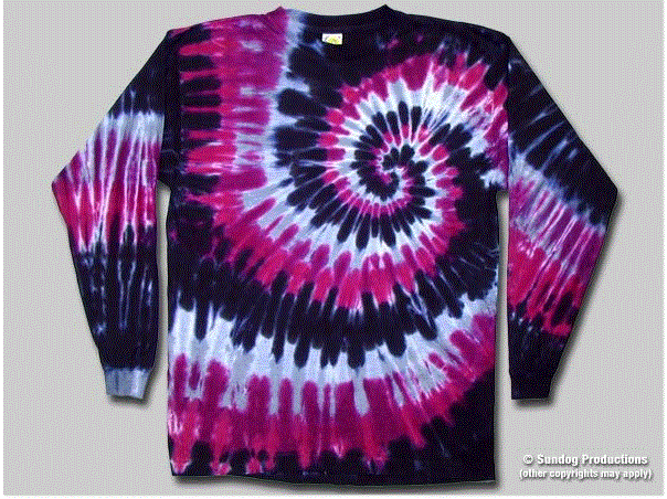 Sundog - Prairie Wine Tie Dye L-Sleeve Shirt