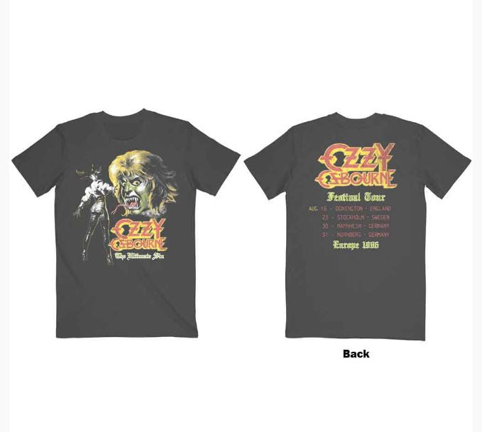 Ozzy Osbourne Unisex T-Shirt - Ultimate Remix (Charcoal Grey)