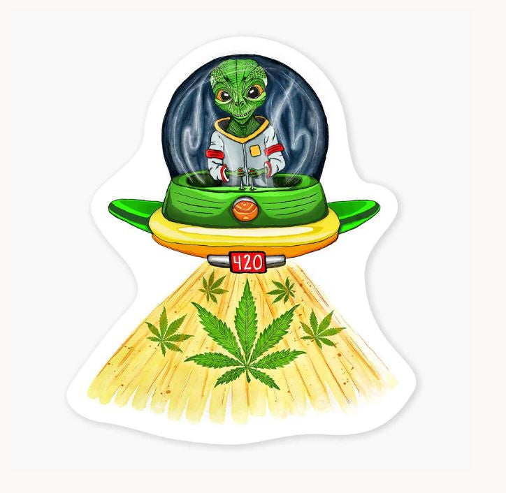 Alien High Art Sticker
