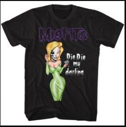 Misfits Die Die My Darling Black T-Shirt
