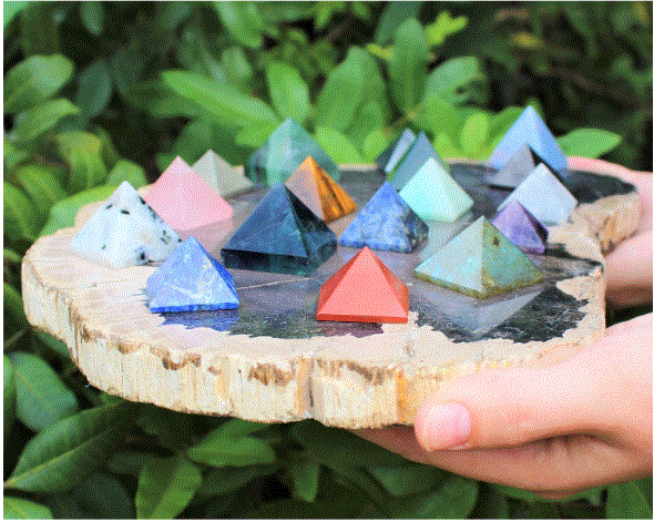 Capstone E - Assorted Gemstone Pyramids