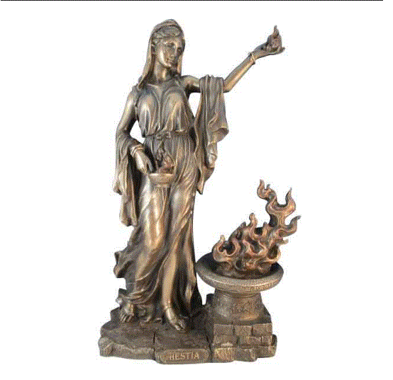 Unicorn Studio - Hestia Greek Goddess of Hearth & Fire Statue