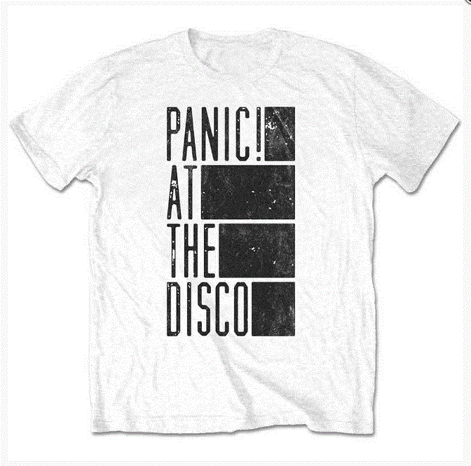 Panic! At The Disco Unisex White T-Shirt - Bars