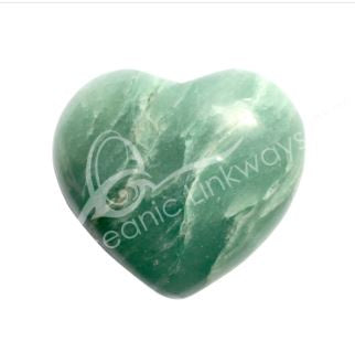 Aquamarine Carved Heart