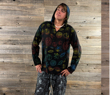 ONE WAY OR ANOTHER HOODIE w/Grateful Dead Cotton Rainbow