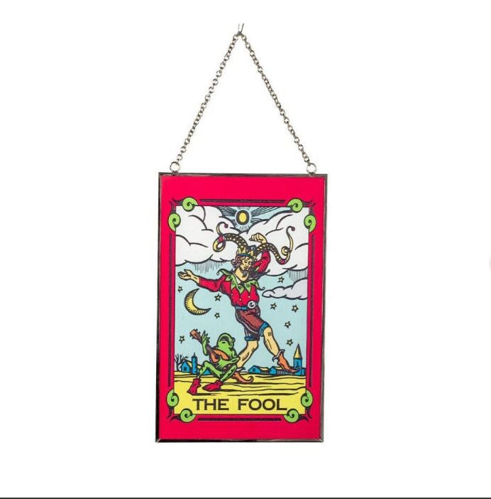 Tarot Stain Glass Suncatcher - Fool Card