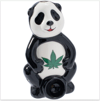 Wacky Bowlz - 3.5in Panda Ceramic Pipe