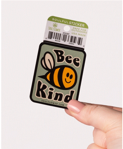 Soul Flower - Bee Kind Sticker