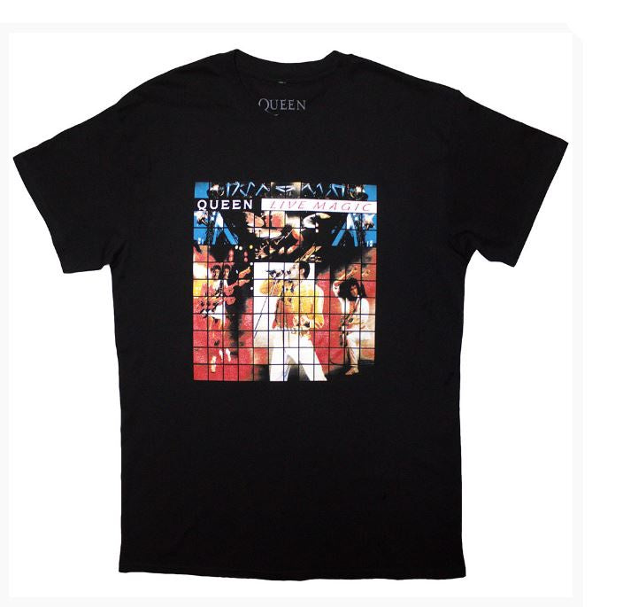 Queen Unisex T-Shirt - Live Magic (Black)