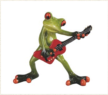 GSC - Frog Playing Guitar Statue 61304