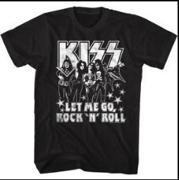 KISS Let Me Go Black T-Shirt