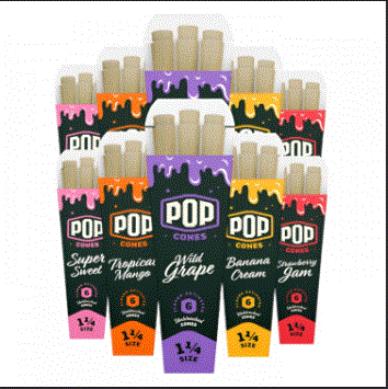 Pop Cones - 1 1/4 Hand Rolled Flavor Cones