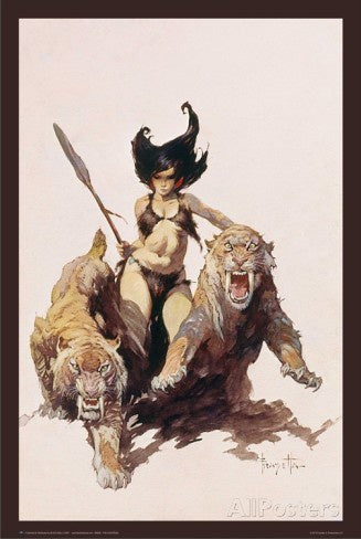 Frank Frazetta Poster- The Huntress- 2A10