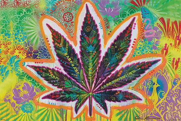 Dean Russo Marijuana Leaf Poster