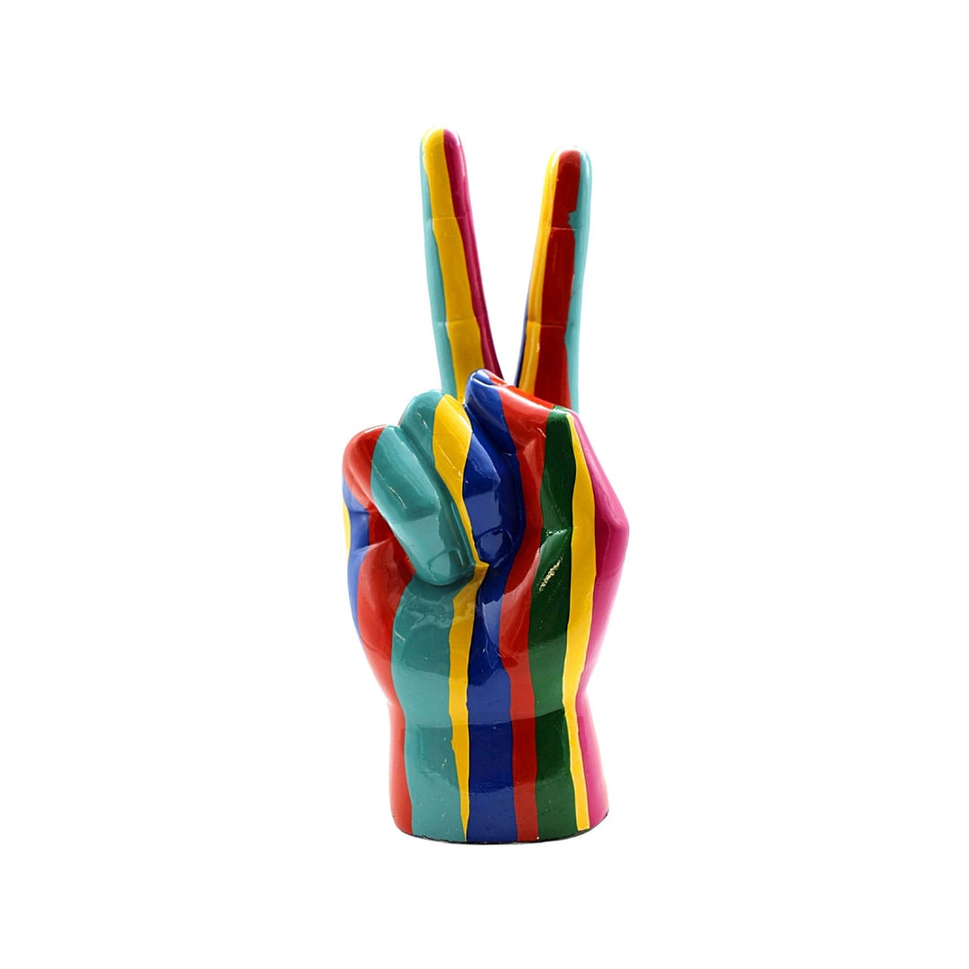 Interior Illusions Plus Jumbo XXL Graffiti Peace Sign Tabletop - 11" tall