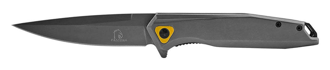 4.75" Sleek Stainless Steel Folding Pocket Knife - Grey