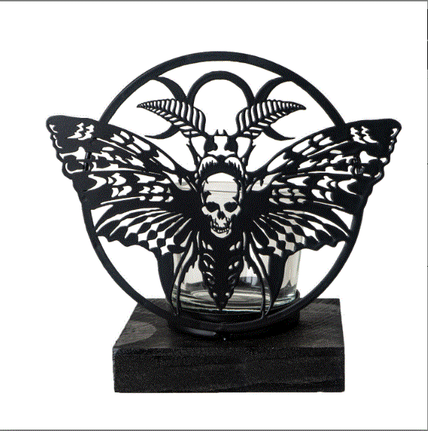 Alchemy Goth - Death's Head Moth Tealight Holder