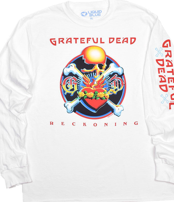 Grateful Dead Reckoning White Long Sleeve T-Shirt