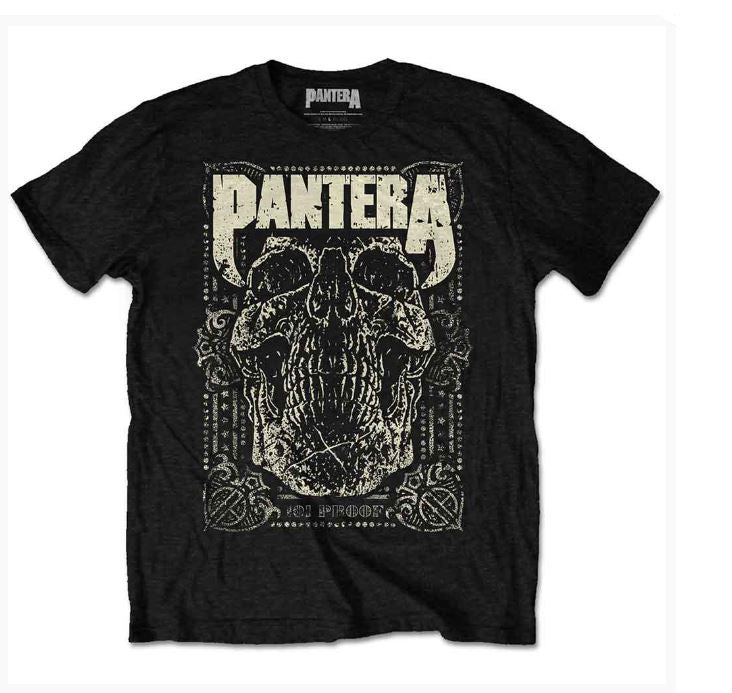 Pantera Unisex T-Shirt - 101 Proof Skull (Black)