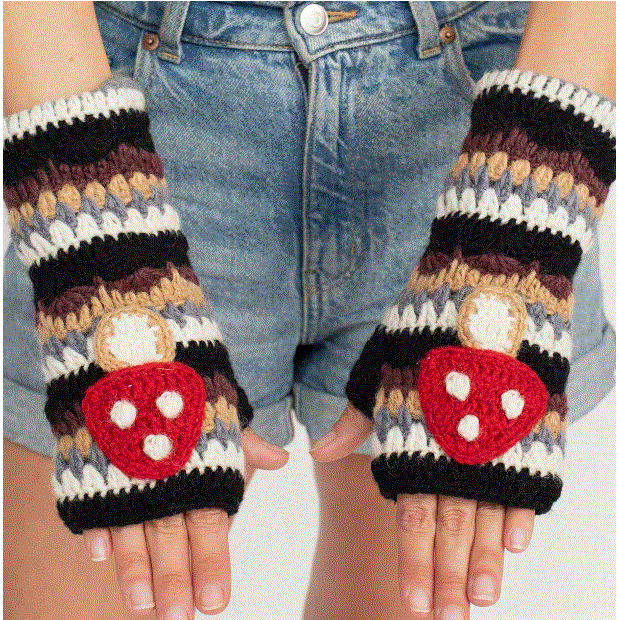 Woolen Motif Armwarmer 60161