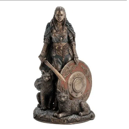 Unicorn Studio - Freya Norse Goddess & Shield Maiden Statue